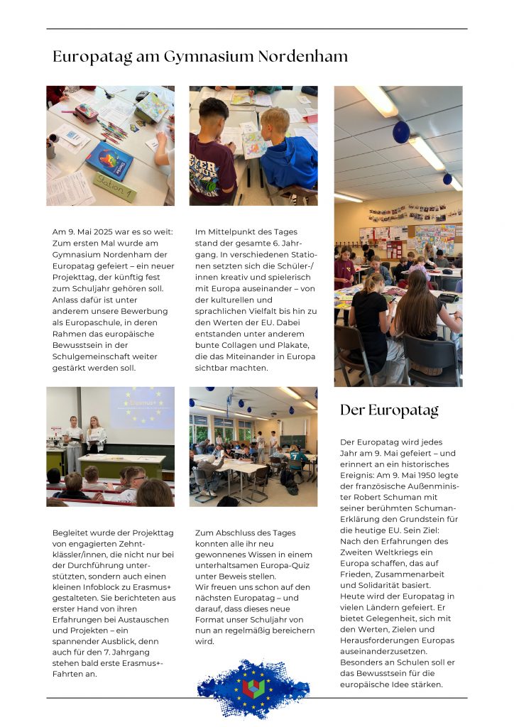 Schul-Newsletter Europa & Internationales - 1-12