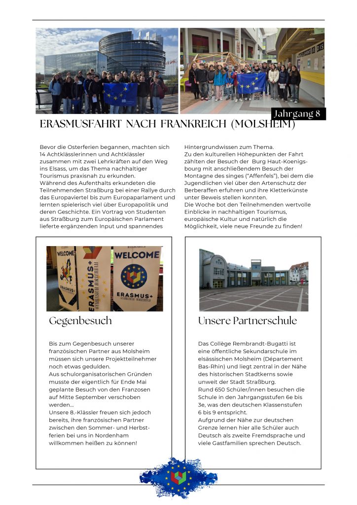 Schul-Newsletter Europa & Internationales - 1-3