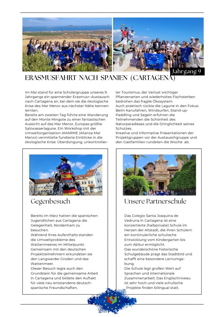 Schul-Newsletter Europa & Internationales - 1-5