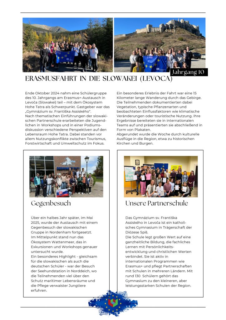 Schul-Newsletter Europa & Internationales - 1-6