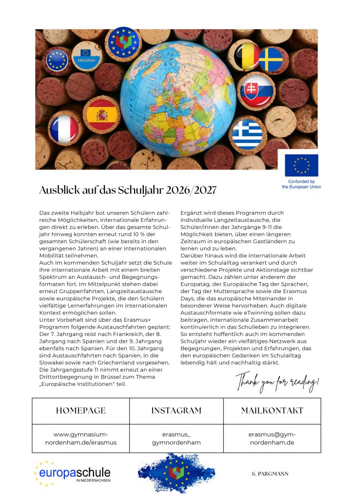 Nr. 3 SCHUL-NEWSLETTER EUROPA & INTERNATIONALES (16)-19